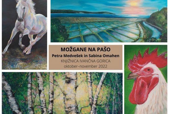 Likovna razstava Možgane na pašo