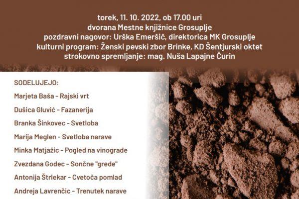 Topla svetloba narave – območna likovna razstava Ivančna Gorica, Grosuplje, Dobrepolje