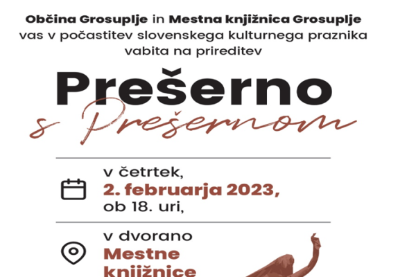 Prešerno s Prešernom – v počastitev slovenskega kulturnega praznika