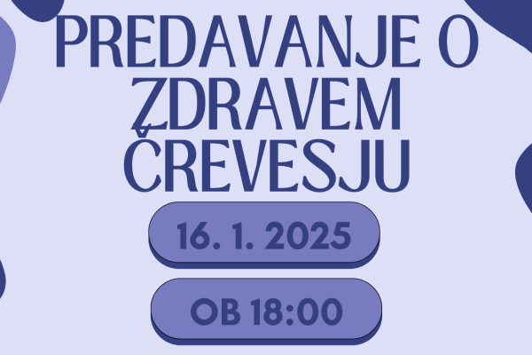 Predavanje o zdravem črevesju (Grosuplje)