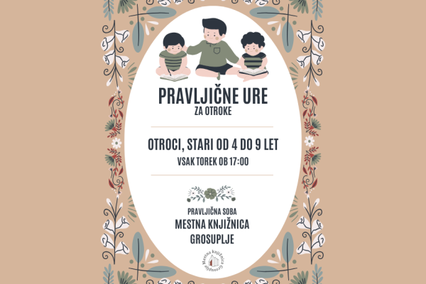 Pravljična ura za otroke, stare od 4 – 9 let (Grosuplje)