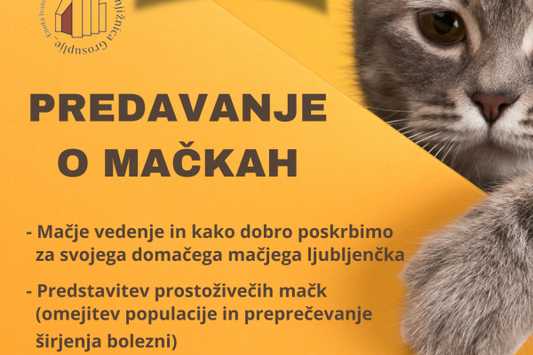 Predavanje o mačkah (Ivančna Gorica)